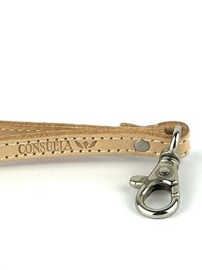 Consuela Leather Uptown Wristlet Strap in Tan
